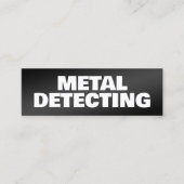 Metaaldetector Mini Visitekaartje (Voorkant)