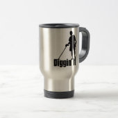 metaaldetector, prospector, Mok van schatkistjager (Voorkant rechts)