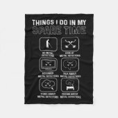 Metaaldetector. Relic Hunting. metaaldetectie Fleece Deken (Voorkant)