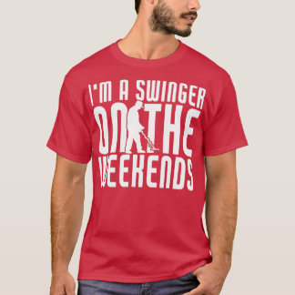 Metaaldetector swinger op weekend Funny Metal T-shirt
