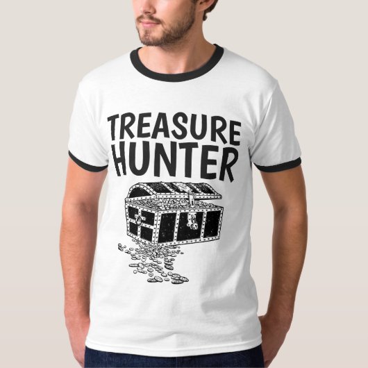 Metaaldetector, TREASURE HUNTER T-Shirts (Voorkant)