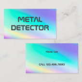 Metaaldetector Visitekaartje (Voorkant / Achterkant)