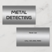 Metaaldetector Visitekaartje (Voorkant / Achterkant)