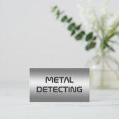 Metaaldetector Visitekaartje (Staand voorkant)