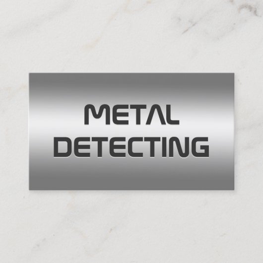 Metaaldetector Visitekaartje (Voorkant)