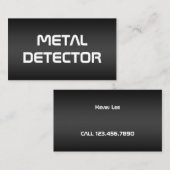 Metaaldetector Visitekaartje (Voorkant / Achterkant)