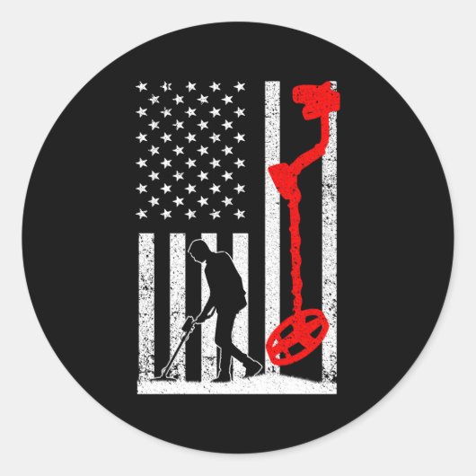 Metaaldetector voor schattenjacht detecteren ronde sticker (Voorkant)