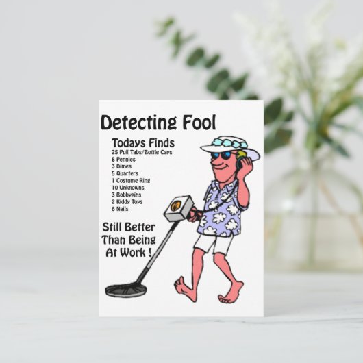 Metaaldetectoren Briefkaart (Staand voorkant)