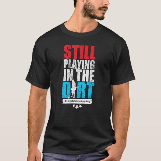 Metaaldetectoren metaaldetectie t-shirt (Voorkant)