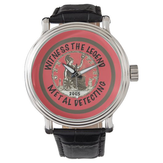Metaaldetectorist 21e verjaardag horloge (Voorkant)