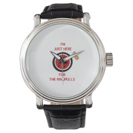 Metaaldetectorist Ring Pull Horloge