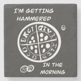 Metaaldetectorist Stenen Onderzetter