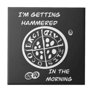 Metaaldetectorist  tegeltje