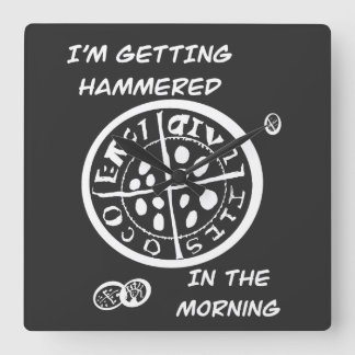  Metaaldetectorist  Vierkante Klok