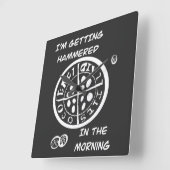  Metaaldetectorist  Vierkante Klok (Hoek)