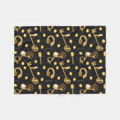 metaaldetectorpatroon fleece deken (Voorkant (Horizontaal))