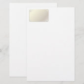 Metaaldiamantpatroon Briefpapier (Voorkant / Achterkant)