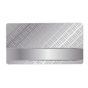 Metaaldiamantpatroon Etiket