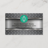 Metaaldiamantstaal | Logo van Wrenches | Mechanisc Visitekaartje (Achterkant)