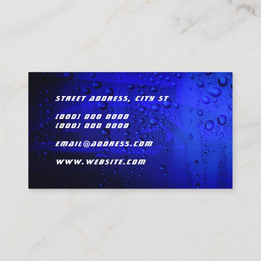 Metaaldoekje van auto's visitekaartje (Achterkant)