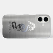 Metaaldraak geborsteld Case-Mate iPhone case (Achterkant (horizontaal))