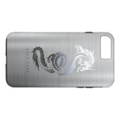 Metaaldraak geborsteld Case-Mate iPhone case (Achterkant (Horizontaal))