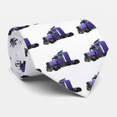 Metaaldriekwart Uitzicht met Paars seminar Stropdas (Opgerold)