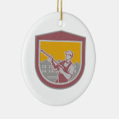 Metaaldrukwasmachine Reinigingswerker reboot Keramisch Ornament (Rechts)