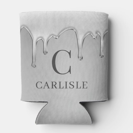 Metaaldruppelchrome monogram blikjeskoeler (Achterkant)