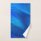 Metaalduinen in levendige blauwe kleuren bad handdoek (Handdoek)