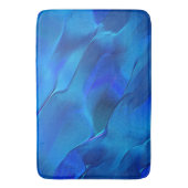 Metaalduinen in levendige blauwe kleuren badmat (Voorkant Verticaal)