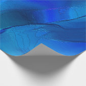 Metaalduinen in tonnen met levendige blauwe kleur cadeaupapier (Hoek)