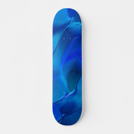 Metaalduinen in tonnen met levendige blauwe kleur persoonlijk skateboard (Voorkant)