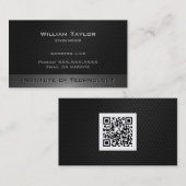 Metaalellegantie met QR-code Visitekaartje (Voorkant / Achterkant)