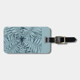 Metaalfern, zilveren fronten, NZ, aangepaste tekst Bagagelabel