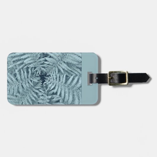 Metaalfern, zilveren fronten, NZ, aangepaste tekst Bagagelabel (Voorkant horizontaal)