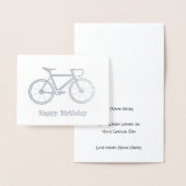 Metaalfiets - Silver of Gold Cycling Thema Folie Kaarten (Display)