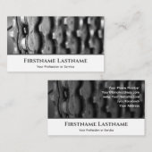 Metaalfietspiniton voor fietsenreparatiewinkels visitekaartje (Voorkant / Achterkant)