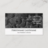 Metaalfietspiniton voor fietsenreparatiewinkels visitekaartje (Achterkant)