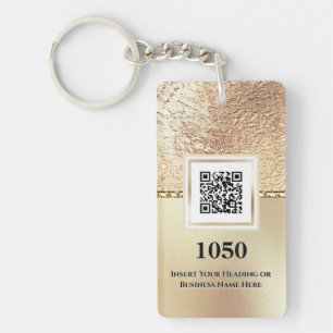  Metaalfolie met goudschuim  Logo Sleutelhanger