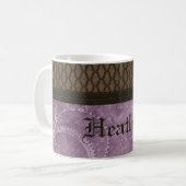Metaalgear Steampunk-Mok, Paars Koffiemok (Voorkant links)