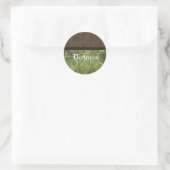 Metaalgear Steampunk-Stickers, groen Ronde Sticker (Tas)