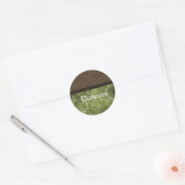 Metaalgear Steampunk-Stickers, groen Ronde Sticker (Envelop)