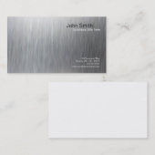 Metaalgeborsteld metalen design - Verticale kaart Visitekaartje (Voorkant / Achterkant)