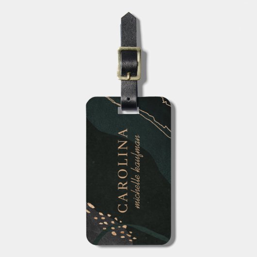 Metaalgeode Bagagelabel (Voorkant verticaal)