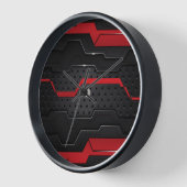 Metaalgeometrisch ontwerp voor zwart en rood 2 (Hoek)