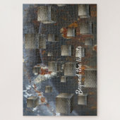 Metaalgeometrische verknippert optische verlichtin legpuzzel (Verticaal)