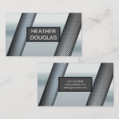 Metaalgeperforeerd | Metaal Abstract patroon Visitekaartje (Voorkant / Achterkant)