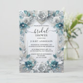 Metaalglam glanzend high-end zilver Vrijgezellenfe Kaart (Staand voorkant)