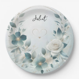 Metaalglam glanzend high-end zilver Vrijgezellenfe Papieren Bordje